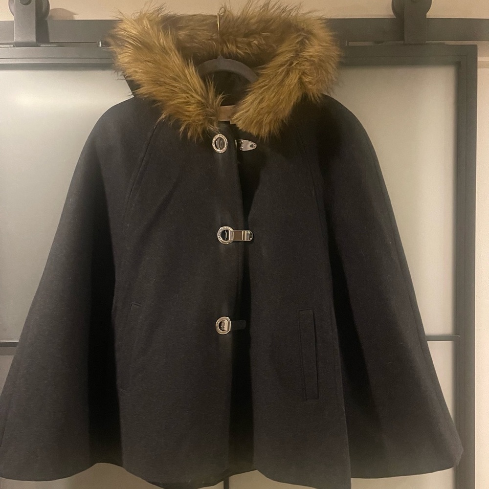 Michael Kors Wool Cape Large